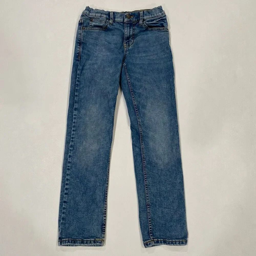 Thereabouts Kids Blue Straight Leg Jeans Adjustable Waist Size 12